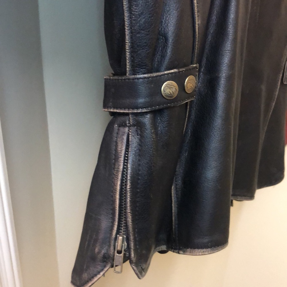 Leather Motorcycle Jacket - Picture 3 of 8